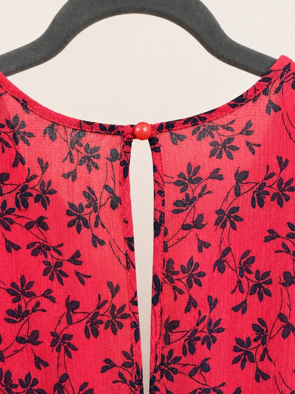Blue Rain Pink Floral Flutter Sleeve Dress | Size M - Picture 5 of 8